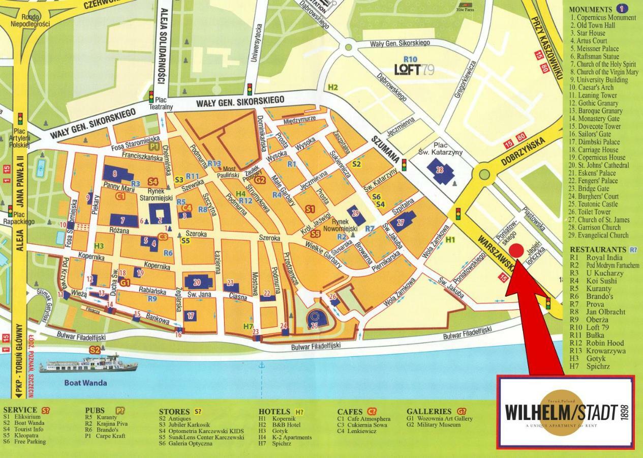 Wilhelmstadt Apartment 90M - Parking Stary Toruń Eksteriør billede